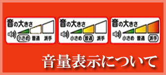 音量表示について